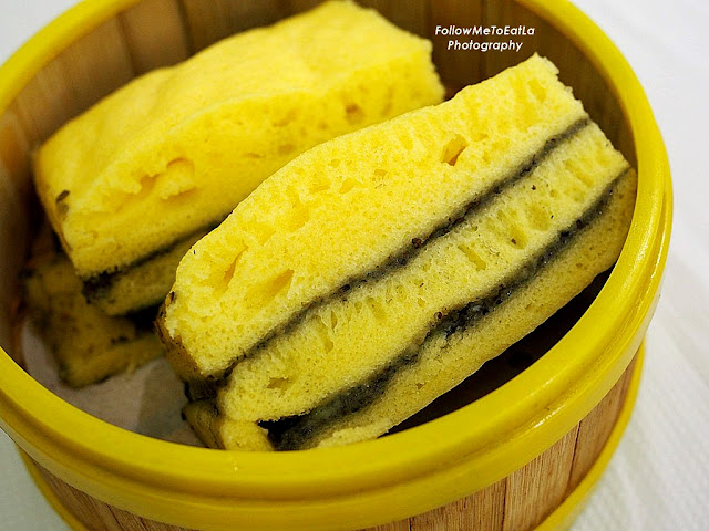 Steamed Layer Cake with Black Sesame