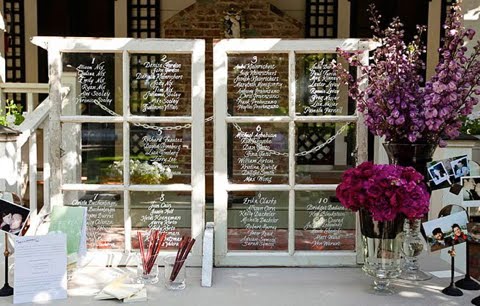 Rustic Wedding Decor This is a fabulous idea The table numbers and seating 