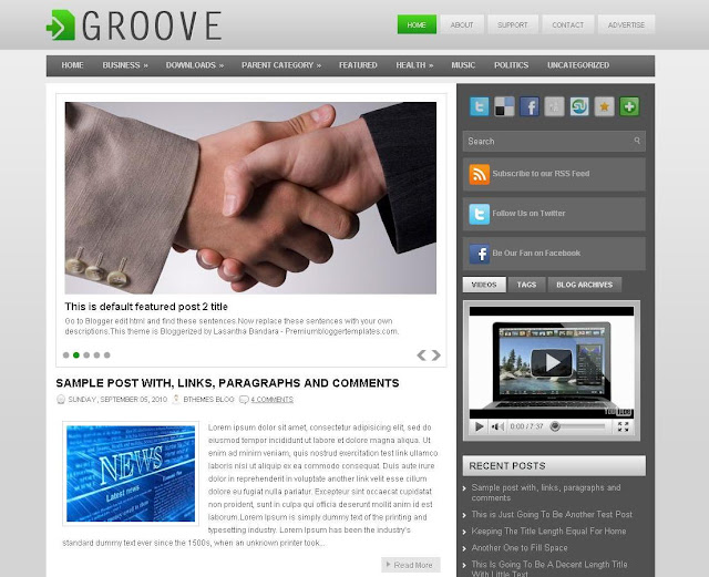 Groove Blogger Template