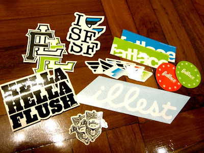 Got a package from Fatlace last week with sticker packs in it