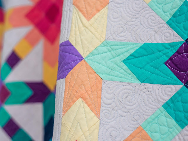 Iridescence quilt on the Midnight Quilt Show with Angela Walters for Craftsy/Bluprint