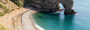 Durdle Door Beach in Dorset UK