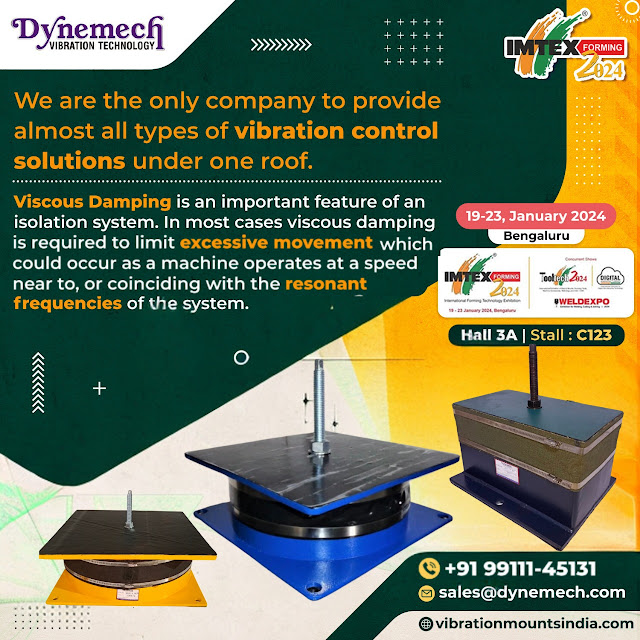 Dynemech's Viscous Damped Spring Isolators in action, providing top-notch vibration control solutions for industries globally.