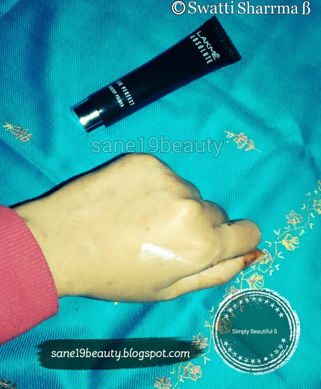 Lakmé Absolute Blur Perfect Makeup primer - non sponsored review.