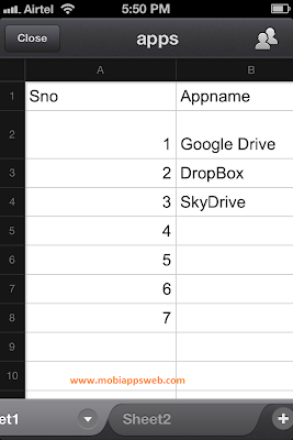Excel Sheet in Google Drive