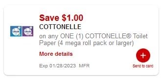 $1.00/1 Cottonelle CVS APP MFR Digital Coupon (go to CVS App)