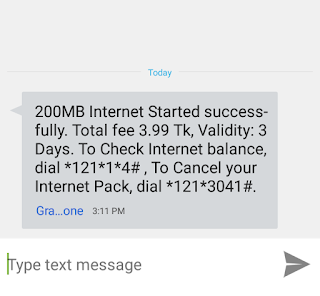 Grameenphone 4 Takay 200 MB