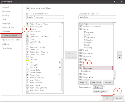 Cara Menampilkan Tab Developer Excel