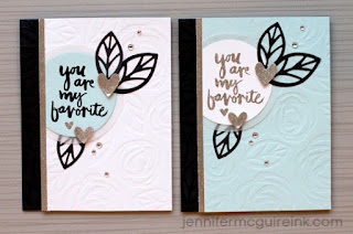 Dry Embossing with dies - video - Jennifer McGuire