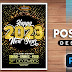 Happy New Year 2023 Poster Design in | Photoshop 2021 Tutorial |