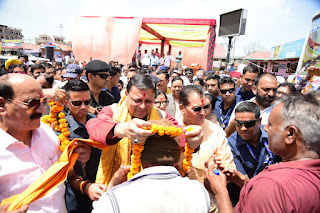 CM dhami welcome pilgrims for