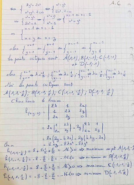 examen corrigé analyse mathématique s1 Economie  pdf