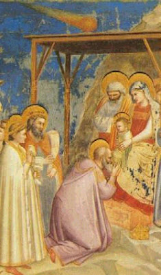 Giotto: Adoración de los Magos (detalle)