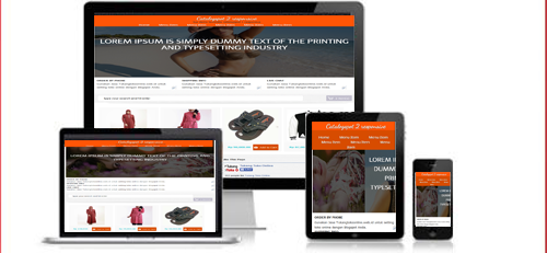 Template Toko Online Responsif dengan Shopping Cart dari Catalogspot2 Responsive
