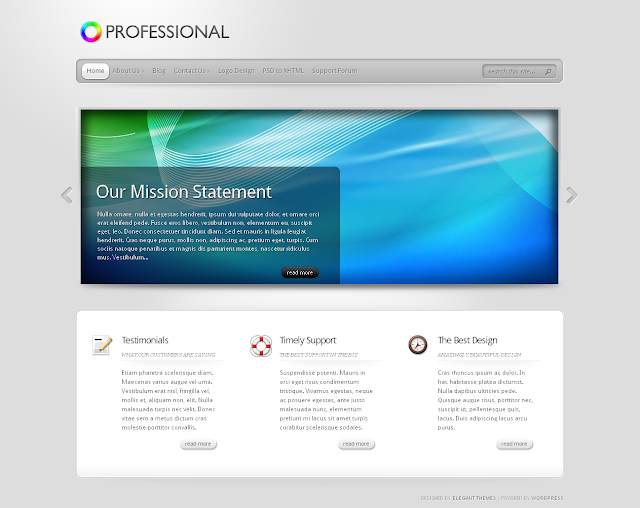 TheProfessional - Professional Wordpress Theme by ElegantThemes Free Download.