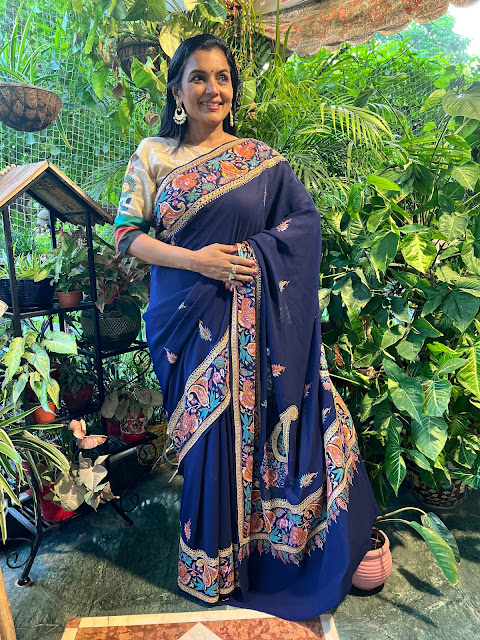 Sozni/ sui ki kadai saree