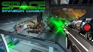 Screenshots of the Space invasion combat for Android tablet, phone.