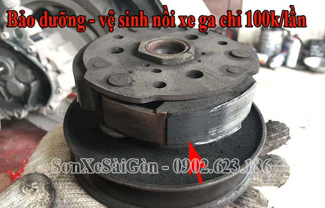 Bảo dưỡng, vệ sinh nồi xe Airblade 2008 tại Tp.HCM