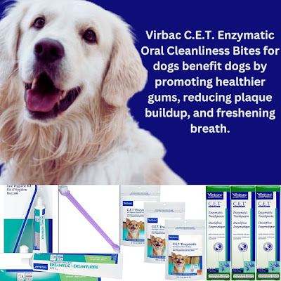 Recommended dental care products for dogs , Virbac  C.E.T. Enzymatic Oral Cleanliness Bites for dogs
