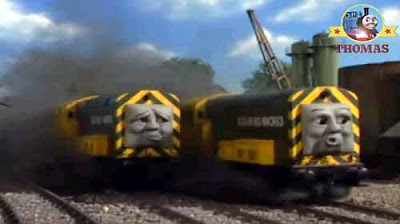 The freight train British Railways diesels had broken down the Sodor Ironworks Iron Bert & Iron Arry