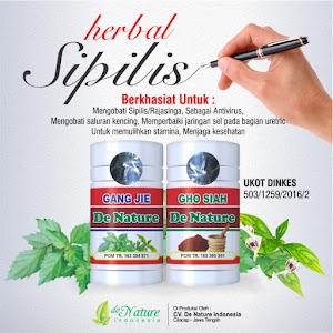 Obat Sipilis Pria dan Wanita Herbal De Nature
