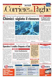 Corriere delle Paghe - Ottobre 2012 | ISSN 1826-9621 | TRUE PDF | Mensile | Professionisti | Amministrazione del Personale | Economia | Normativa
Corriere delle Paghe è l'approfondimento mensile di Guida al Lavoro utile per la corretta compilazione della busta paga e per l'adempimento degli obblighi connessi.