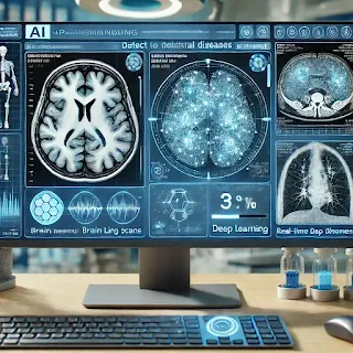 AI analyzing financial data and stock market trends on a digital screen