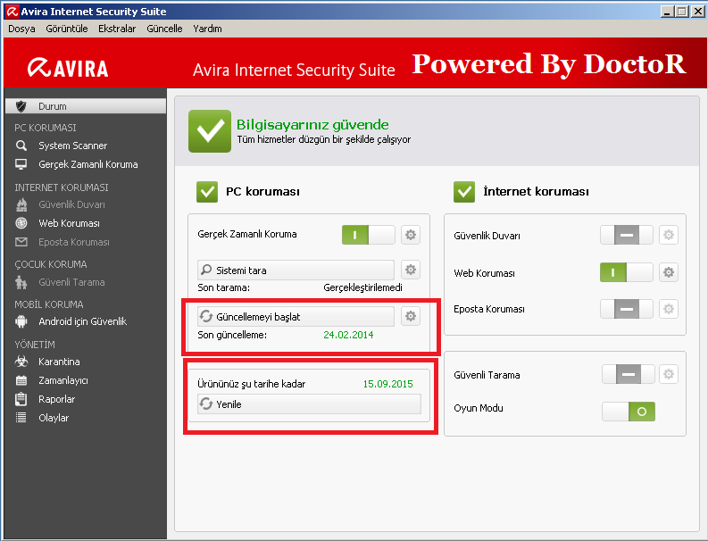 Avira Internet Security Suite 14.0.2.286 Final Türkçe [ x86 - x64 ] - Katılımsız