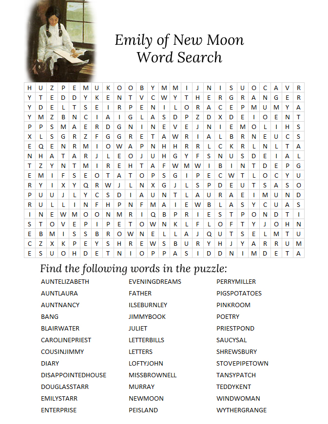 Emily of New Moon Word Search