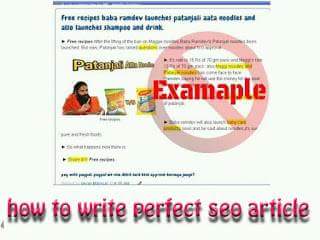 how to write article