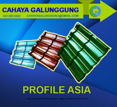 Harga Genteng Metal Profile Asia Terbaru
