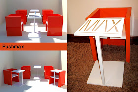 Rekaan Moden Kerusi & Meja yang Kreatif - kerusi meja rak