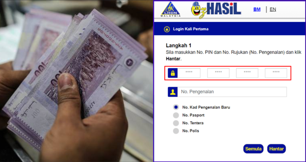 Cara Memohon No. Pin LHDN Secara 'Online' Buat Pemohon M40 