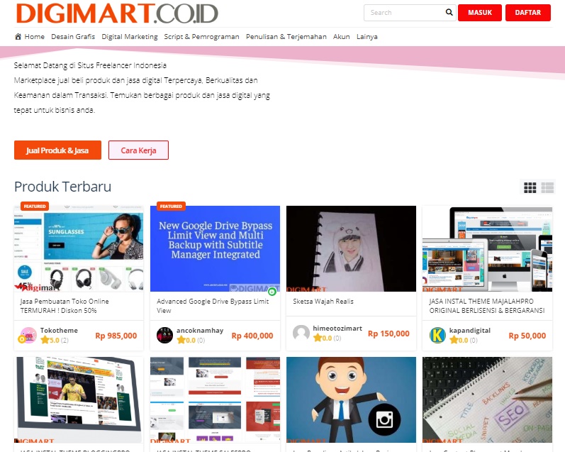  Situs  Freelancer  Terbaik Di Indonesia Digimart co id 