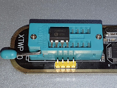 SPI Flash placement in ZIF socket with vserprog firmware