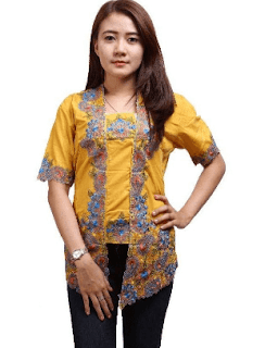 kebaya modern lengan pendek variasi