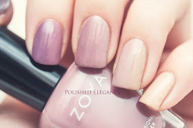 Zoya Naturel collection ombre nail art manicure