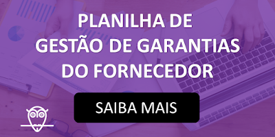 Planilha de Gestão de Garantias do Fornecedor em Excel