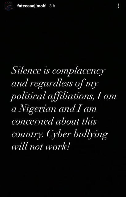 Cyberbullying will not work – Ganduje’s daughter writes hours after stating regret for supporting “bunch of senseless leaders”