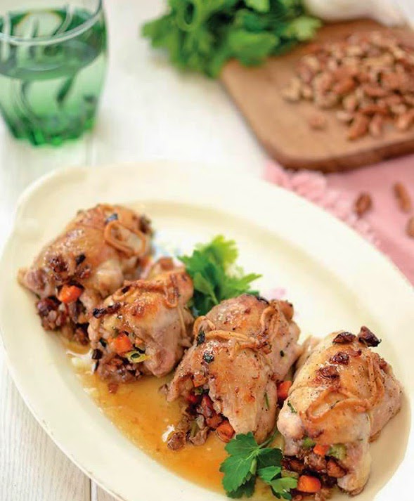 Pecan Stuffed Chicken Thighs ~ The Paleo Diet Blog