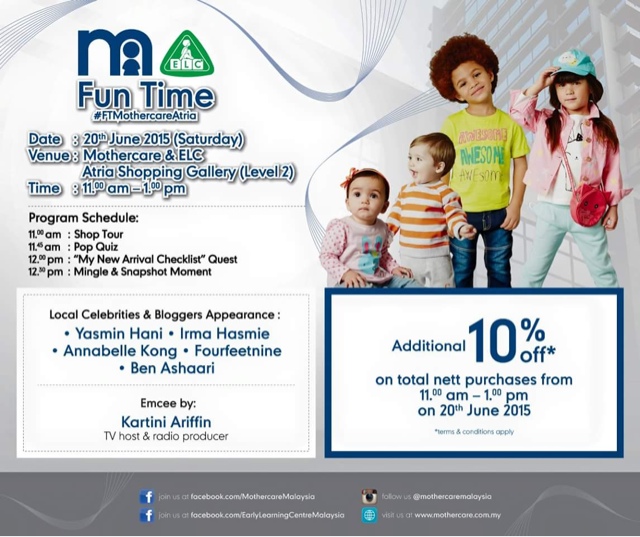 Fun time mothercare #FTMothercareAtria 