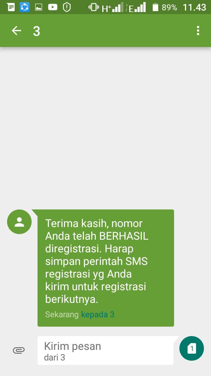 Cara Registrasi Kartu 3 (Tri) Terbaru 2019 dengan Mudah 