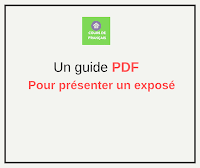 Un guide : les expressions et les vocabulaires pour présenter un exposé