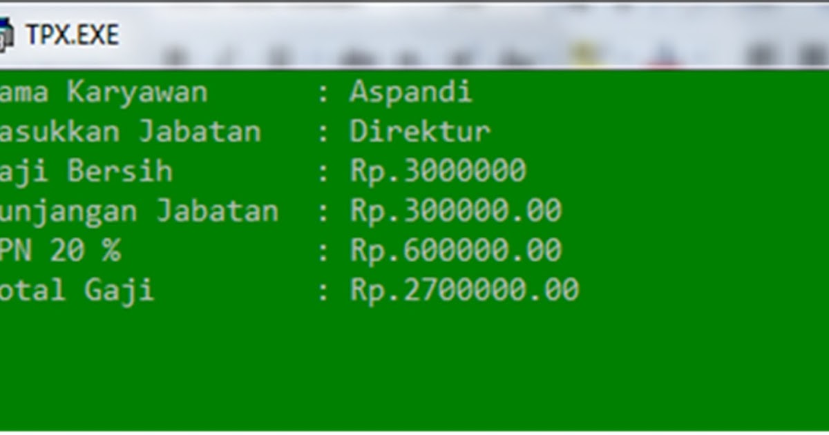 Azz: Scipt turbo pascal dan flowchart program sederhana 