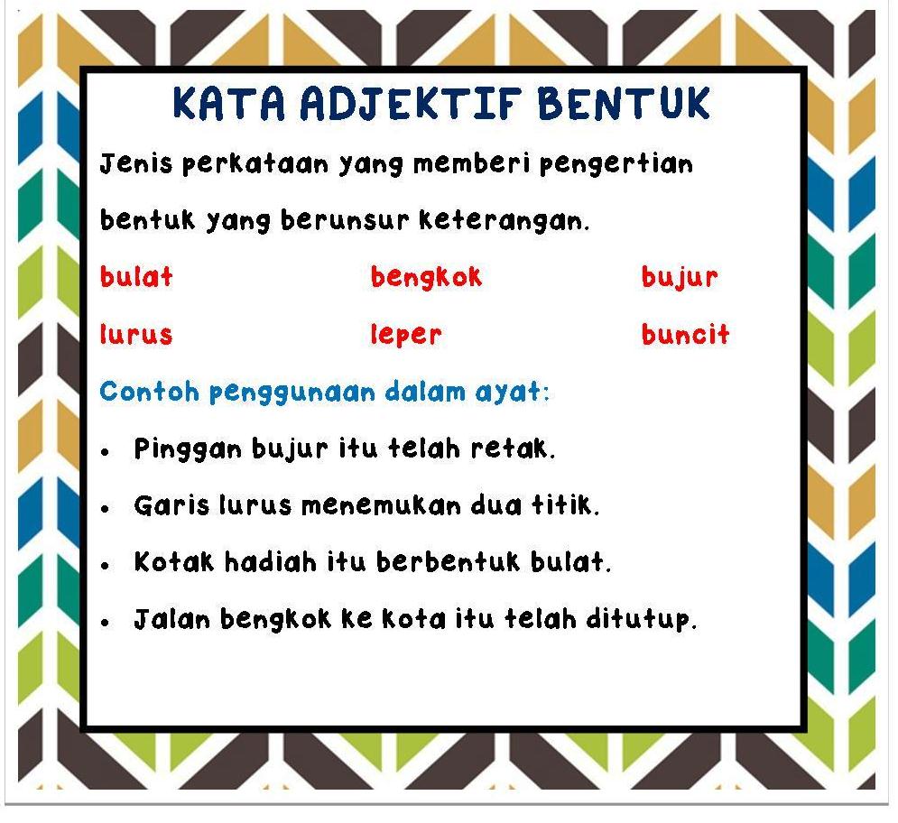 Contoh Kata Adjekti   f Related Keywords & Suggestions - Contoh Kata ...