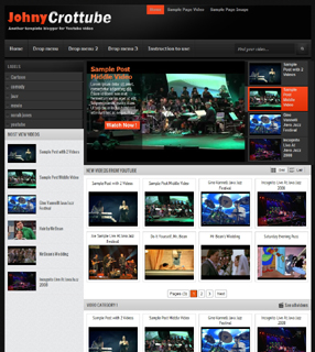 Johny Crottube Blogger Template