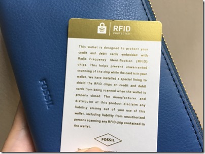 Fossil RFID Protected