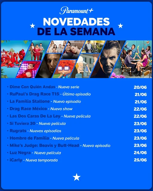 Novedades Paramount+: Estrenos de películas y series de la semana (19 al 25 de junio de 2023)
