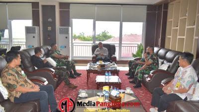 Jalin Silaturahmi Komandan Korem 043/Gatam Kunjungi Kajati Lampung