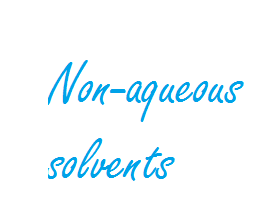 non aqueous solvents